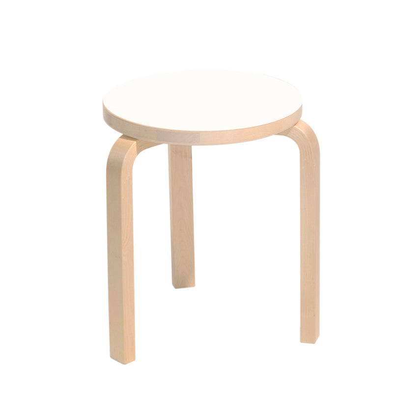 Artek - Hocker 60 | Laminat weiß