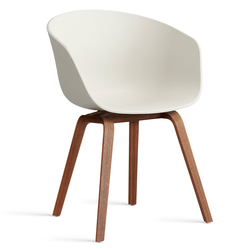 HAY - About A Chair AAC 22 | melange cream 2.0 / Walnuss lackiert