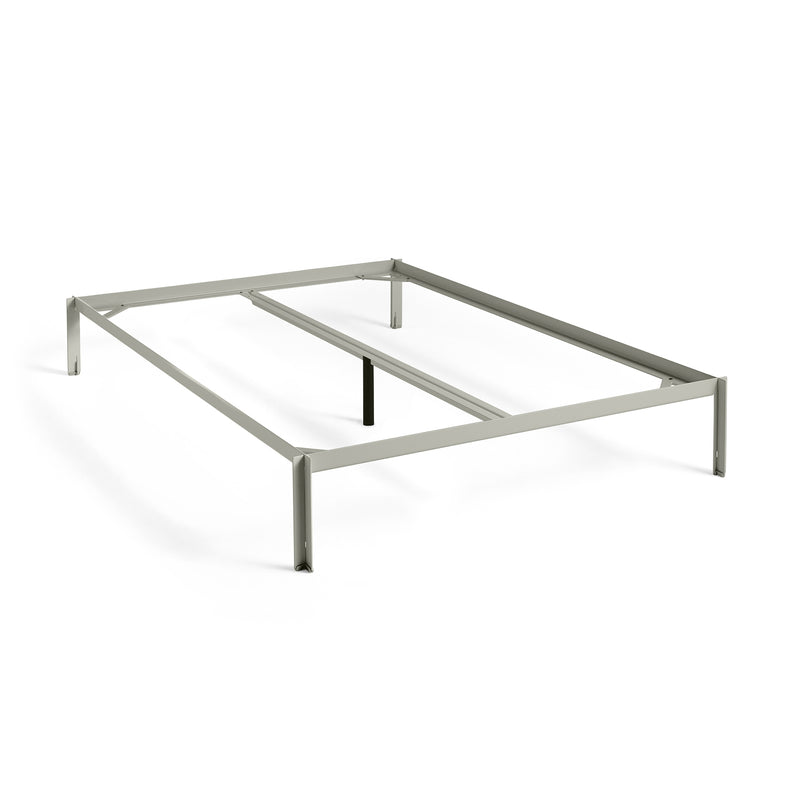 HAY - Connect Bett | 140 x 200 cm für Boxspring-Matratze / warm grey