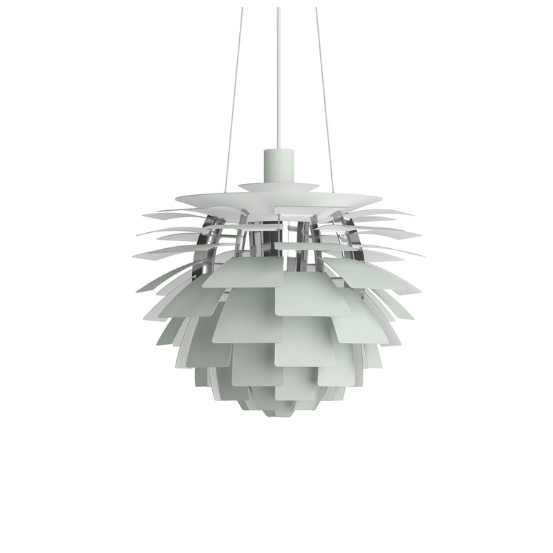 Louis Poulsen - PH Artichoke Pendelleuchte | Ø 48 cm / dusty green/high lustre chrome