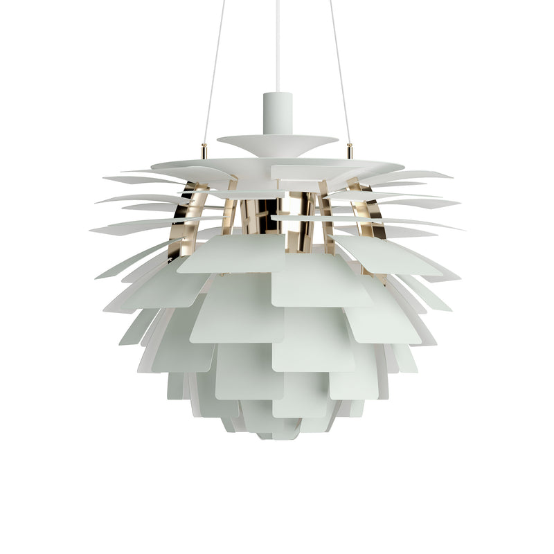 Louis Poulsen - PH Artichoke Pendelleuchte | Ø 60 cm / dusty green/brass metallised