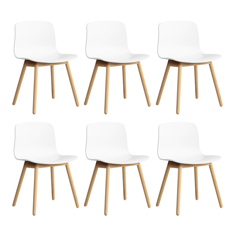 HAY - About A Chair AAC 12 Set | 6er Set / white 2.0 / Eiche lackiert