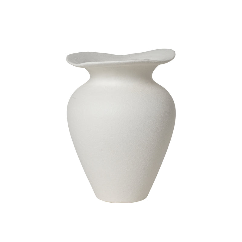 Broste Copenhagen - Florentina Vase | Ø 16 cm x H 22,5 cm / weiß