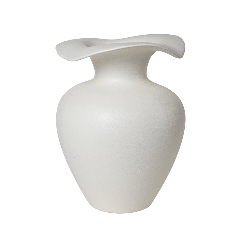 Broste Copenhagen - Florentina Vase | Ø 24 cm x H 32 cm / weiß