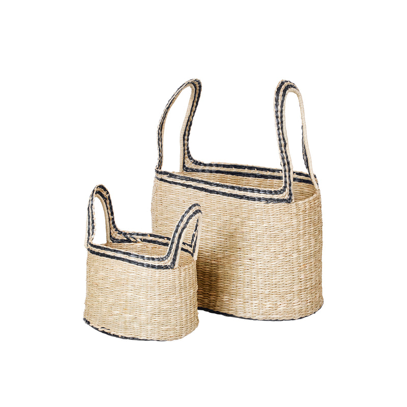 Broste Copenhagen - Lykke Korb | 2er-Set / schwarz