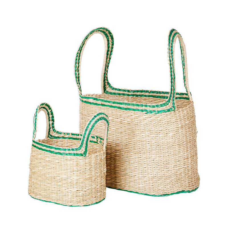 Broste Copenhagen - Lykke Korb | 2er-Set / jelly green