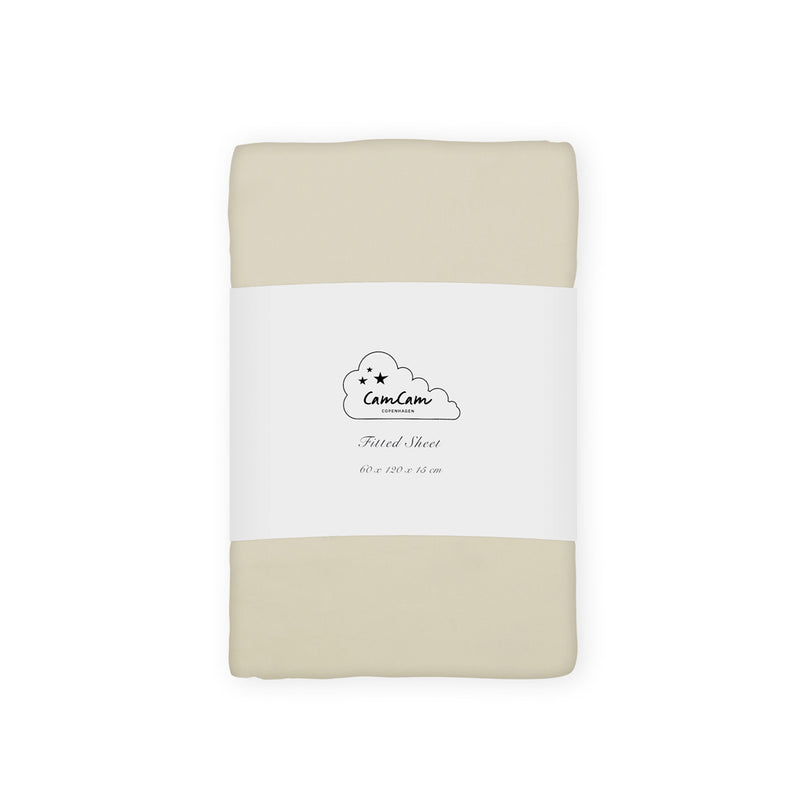Cam Cam Copenhagen - Kinder-Spannbettlaken | 60 x 120 cm / praline