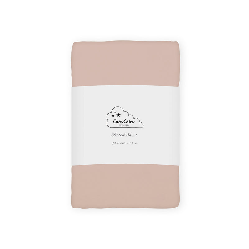 Cam Cam Copenhagen - Kinder-Spannbettlaken | 70 x 140 cm / dusty rose