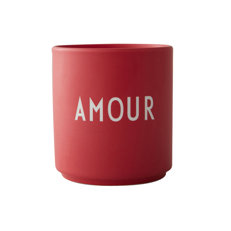 Design Letters - AJ Favourite Porzellan Becher | Amour / rot
