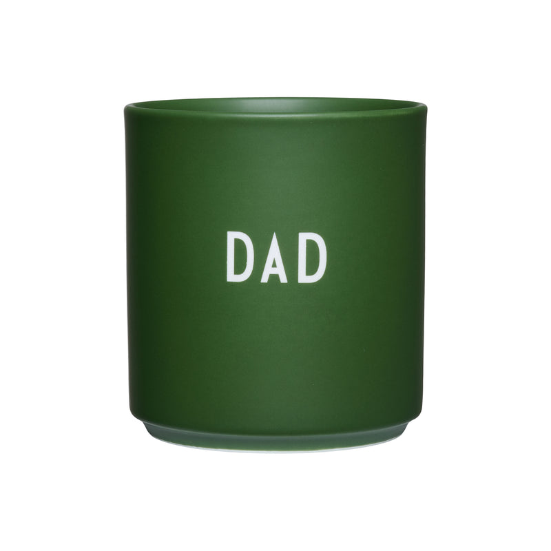 Design Letters - AJ Favourite Porzellan Becher | Dad / forest green
