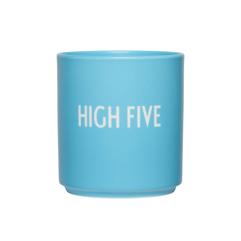 Design Letters - AJ Favourite Porzellan Becher | High Five / swim cap blue