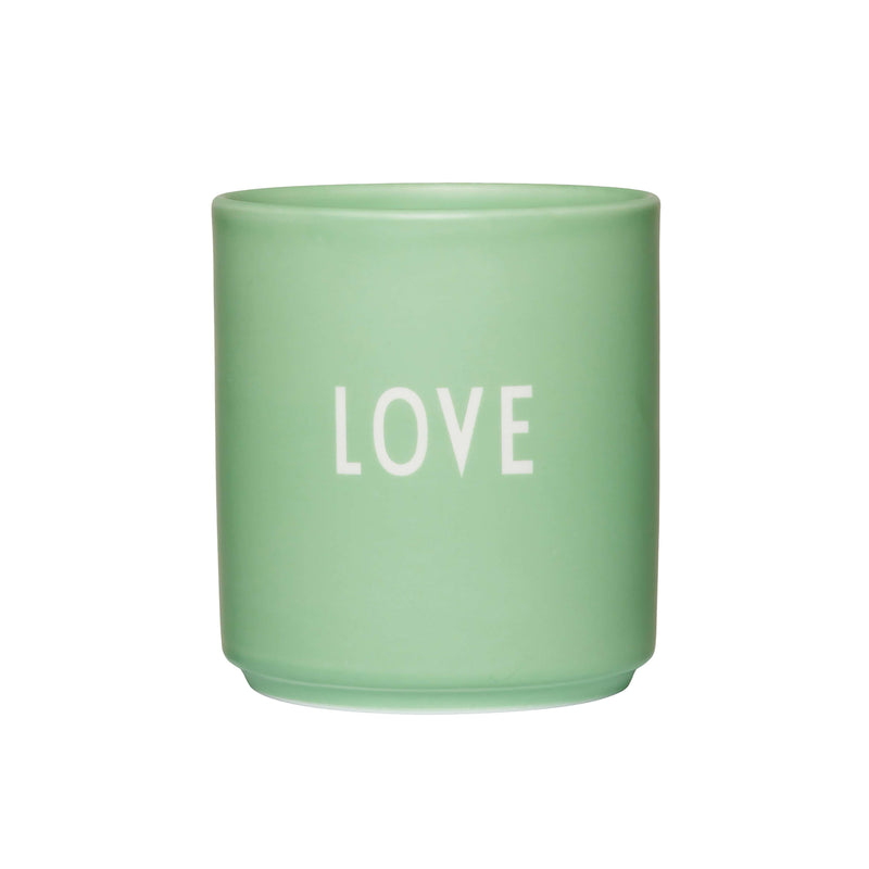 Design Letters - AJ Favourite Porzellan Becher | Love / green bliss