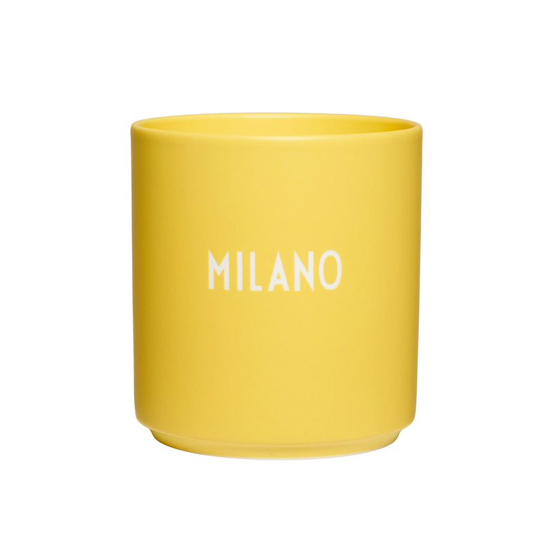 Design Letters - AJ Favourite Porzellan Becher | Milano / gelb