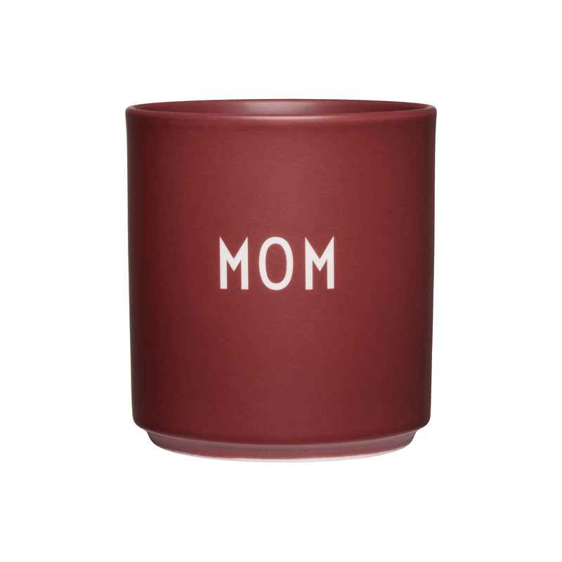 Design Letters - AJ Favourite Porzellan Becher | Mom / burgundy