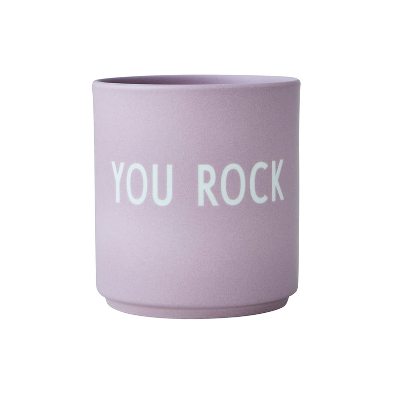 Design Letters - AJ Favourite Porzellan Becher | You Rock / lavendel