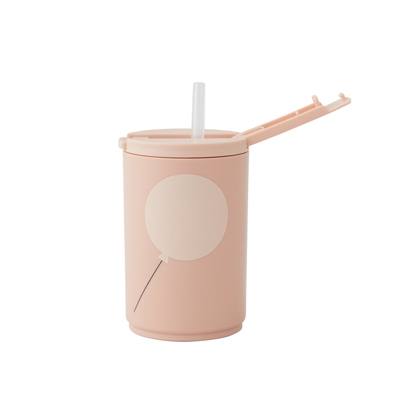 Design Letters - Kids life Trinkhalm-Becher | nude