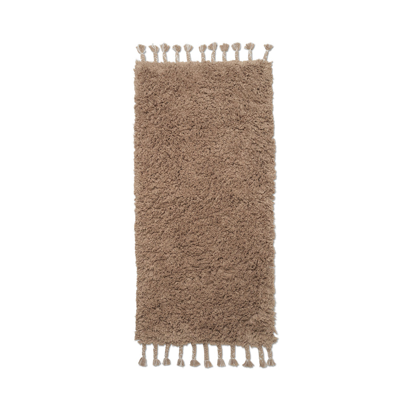 Ferm Living - Amass Hochflor Läufer | 70 x 140 cm / white pepper