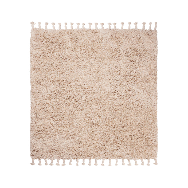 Ferm Living - Amass Hochflor Läufer | 140 x 140 cm / weiß