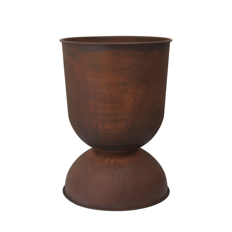 Ferm Living - Hourglass Blumentopf | Ø 50 x H 73 cm / rost