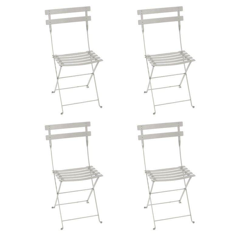 Fermob - Bistro Klappstuhl Metall (4er-Set) | lehmgrau