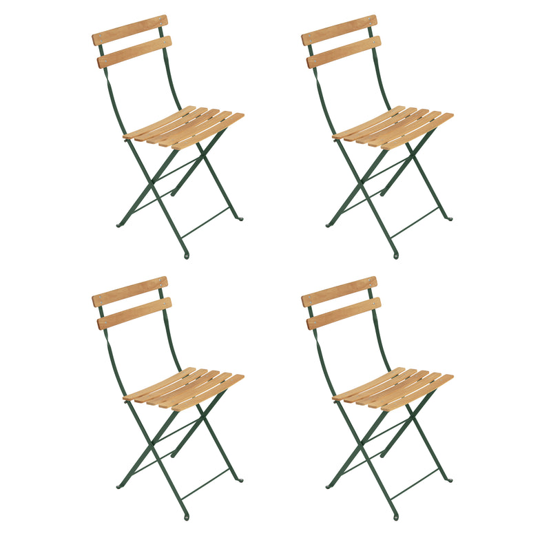 Fermob - Bistro Klappstuhl Naturel Set | zederngrün
