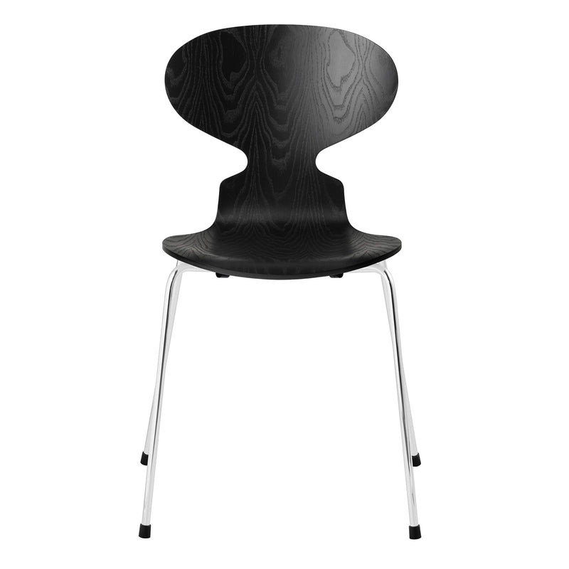 Fritz Hansen - Stuhl Ameise | schwarz / verchromt