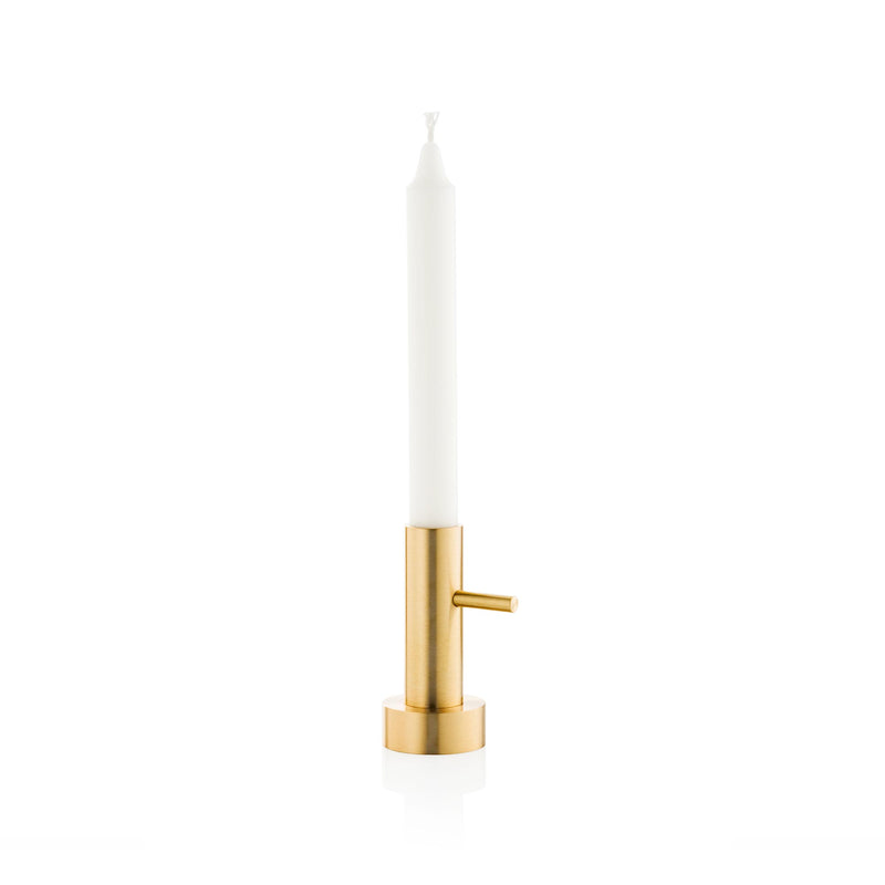 Fritz Hansen - Kerzenständer | Messing / H 10,5 cm / Ø 5 cm