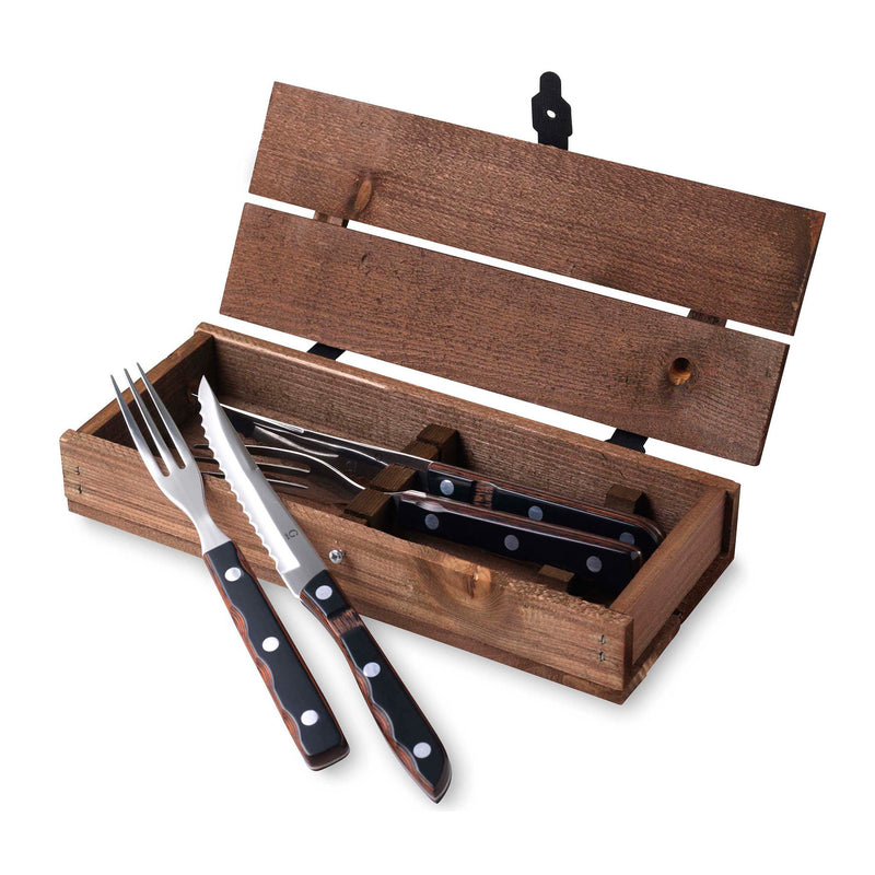 Gense - Old Farmer Steak Besteck | 4-tlg. / Holz
