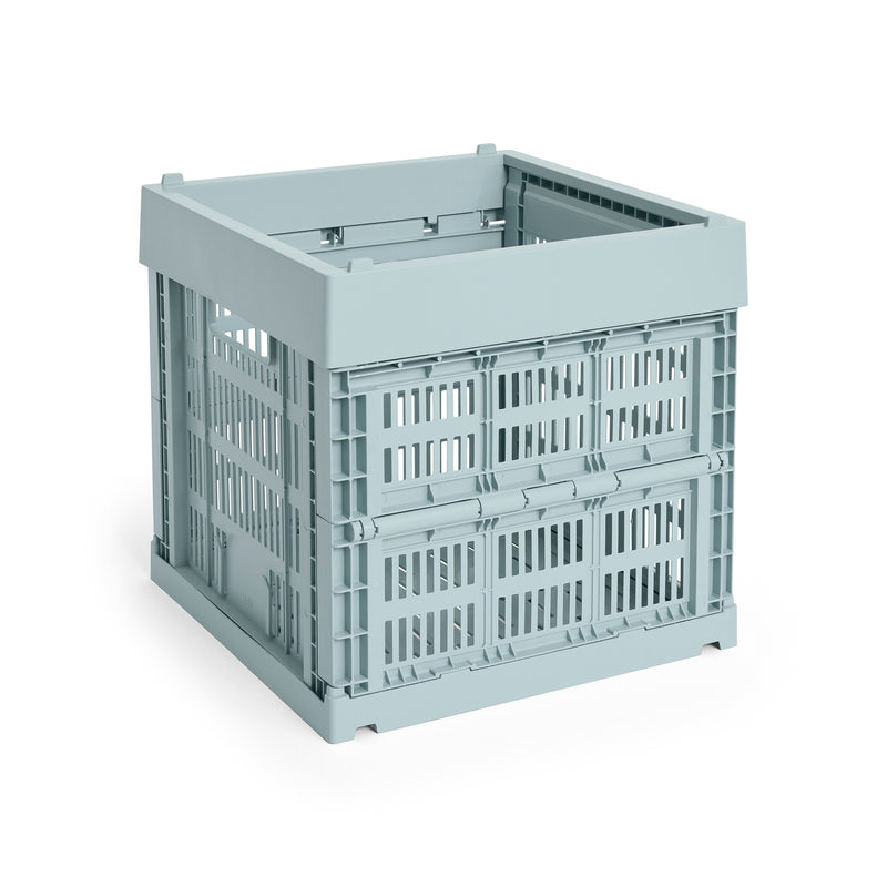 HAY - Colour Crate Korb Cube | dusty blue