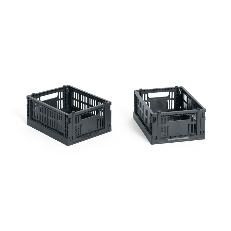 HAY - Colour Crate Korb Mini recycled | charcoal