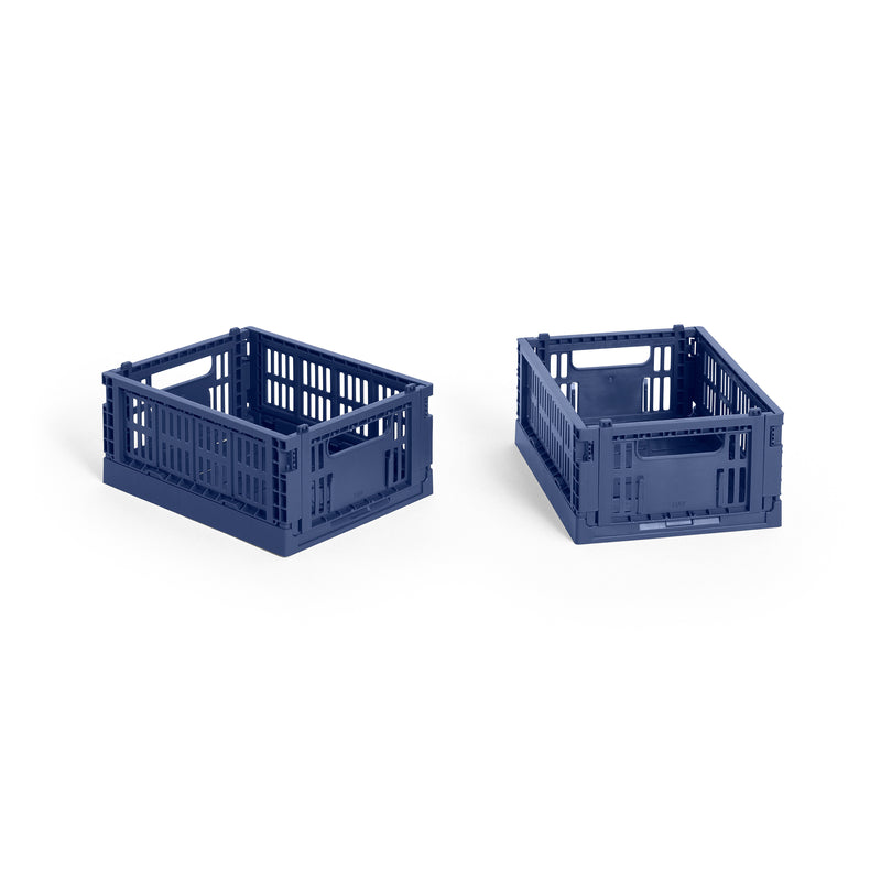 HAY - Colour Crate Korb Mini recycled | dark blue