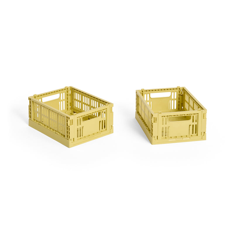 HAY - Colour Crate Korb Mini recycled | dusty yellow