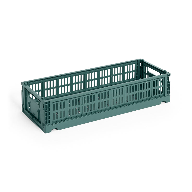 HAY - Colour Crate Korb Mini Oblong | dark green