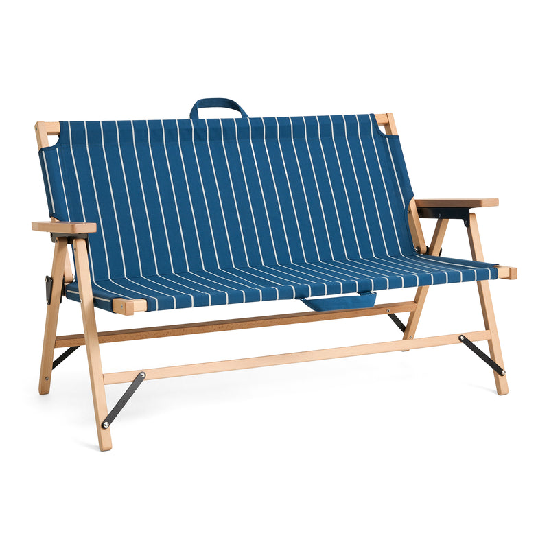 HAY - Outdoor Market Klappsofa | blue with beige stripe