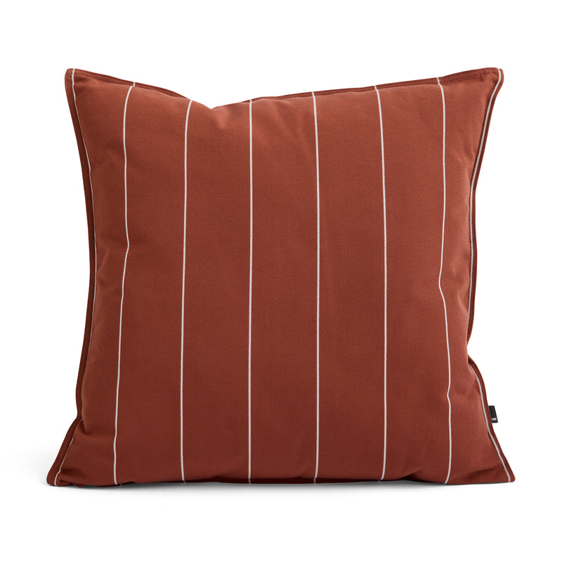 HAY - Terrazza Outdoor Kissen | 60 x 60 cm / terracotta narrow stripe