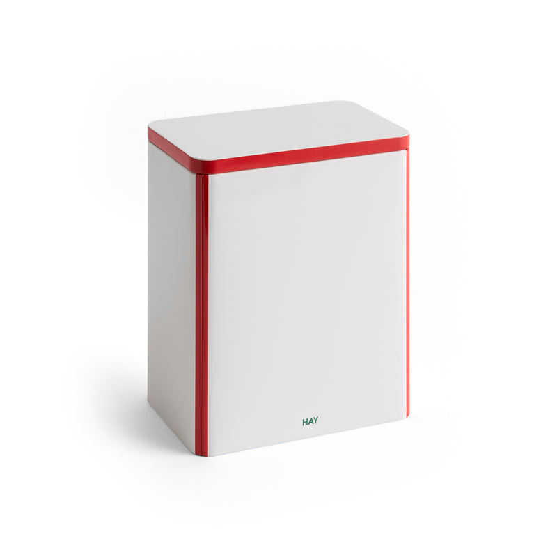 HAY - Tin Container | L / off-white/red