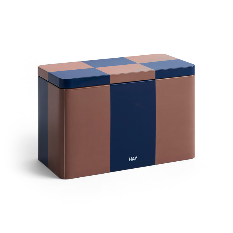 HAY - Tin Container | M / brown/midnight blue