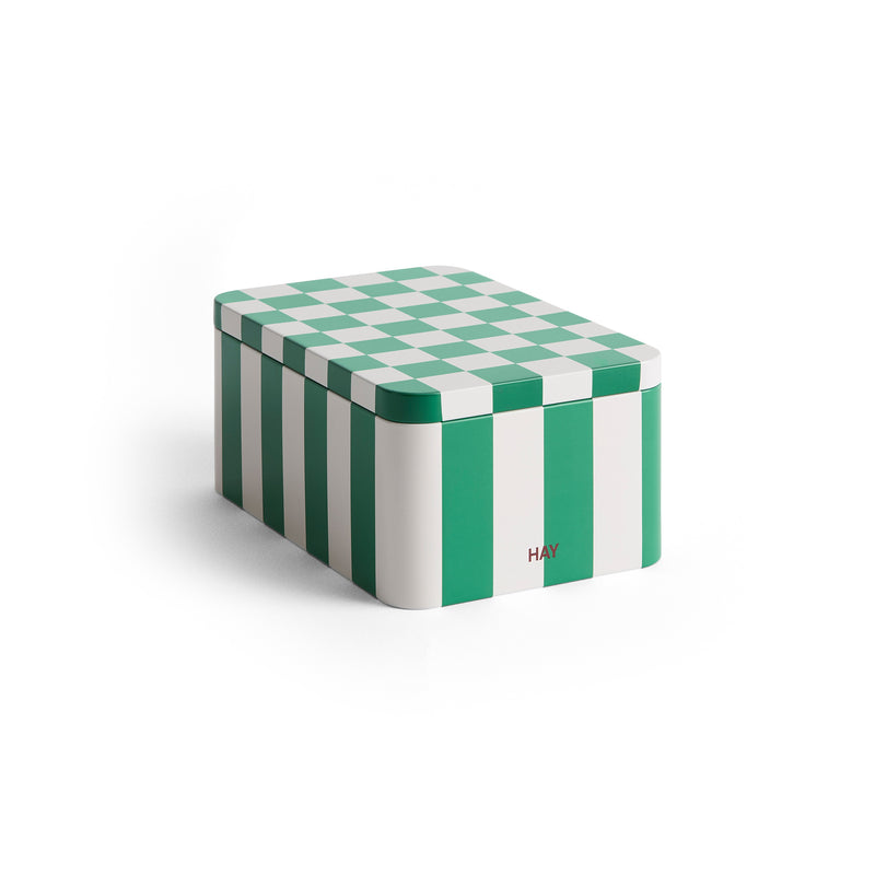 HAY - Tin Container | S / green/off-white
