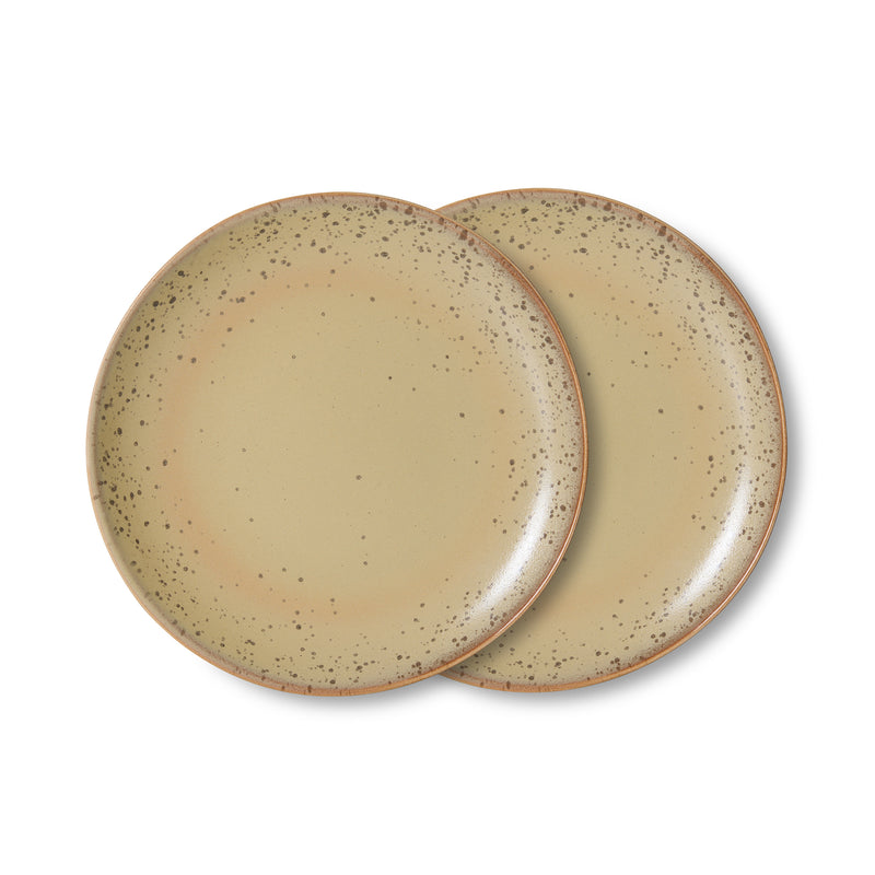 HKliving - 70's Teller Ø 22 cm (2er-Set) | grit