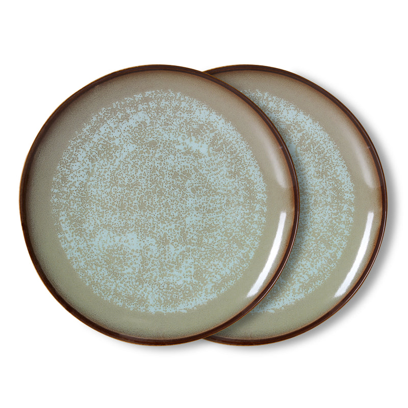 HKliving - 70's Teller Ø 27,5 cm (2er-Set) | contrast