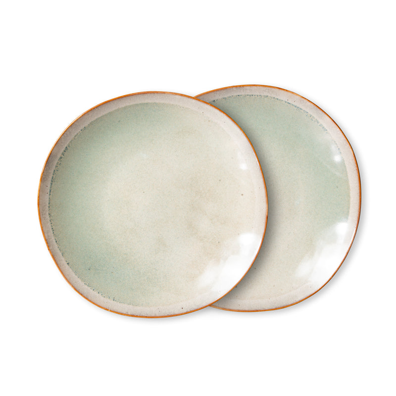 HKliving - 70's Teller Ø 22 cm (2er-Set) | mist