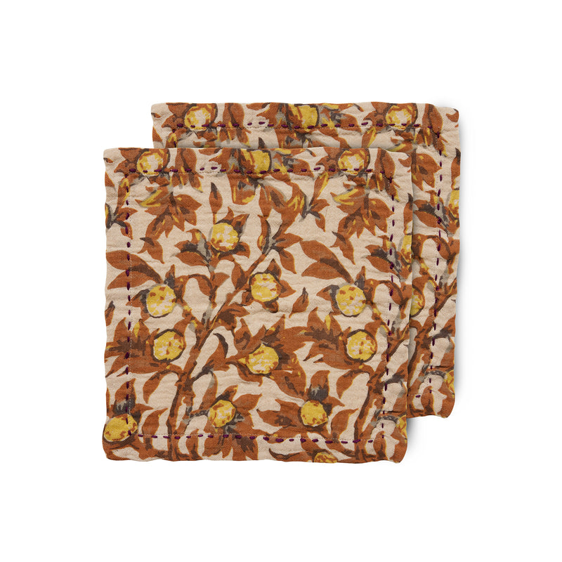 HKliving - Baumwollservietten | mediterranean tangerine