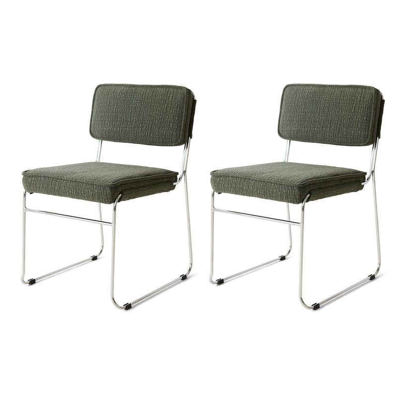 HKliving - Endless Esszimmerstuhl | edge / wild olive
