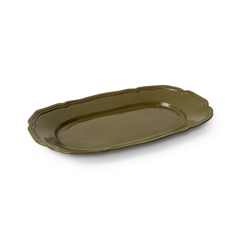 HKliving - New Classics Serviertablett | olive