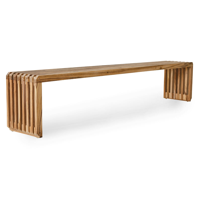 HKliving - Slatted Bank | 180 cm / Teak natur