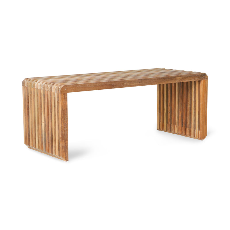HKliving - Slatted Bank | 96 cm / Teak natur