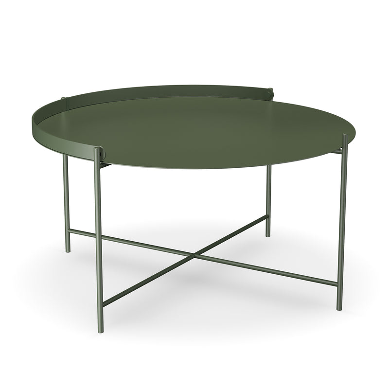 HOUE - EDGE Beistelltisch | Ø 76 cm / olivgrün