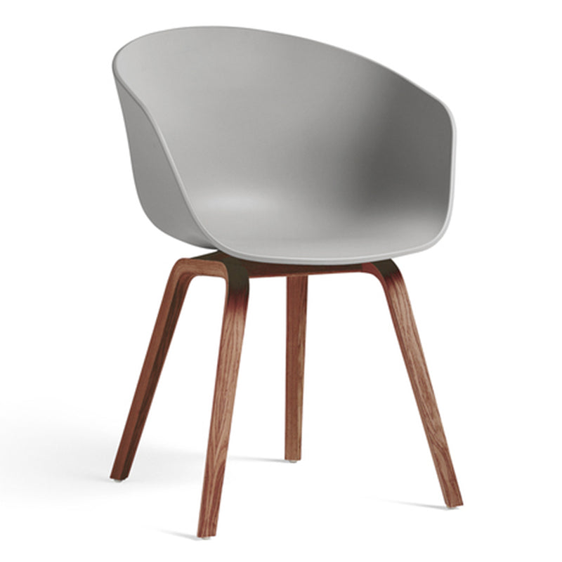 HAY - About A Chair AAC 22 | concrete grey 2.0 / Walnuss lackiert
