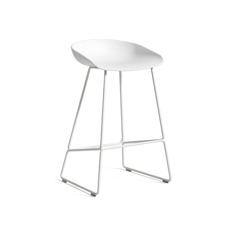HAY - About A Stool AAS 38 | H 76 cm / white 2.0 / pulverbeschichtet weiß