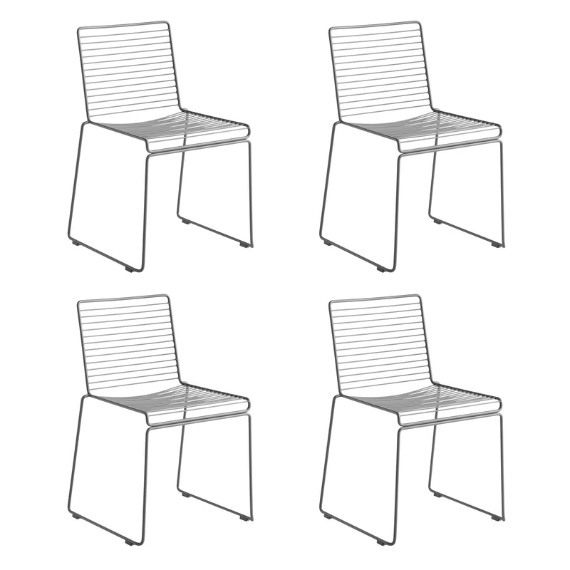 HAY - Hee Dining Chair (4er-Set) | asphalt grau